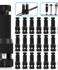 22 Pack Low Voltage Waterproof Landscape Light Cable Connectors 12-20 Gauge Wire Connectors For Outdoor Path Lights