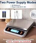 Beefy 88lb Heavy Duty Commercial Food Scale For Kitchen And Bakery with Stainless Steel Platform and LCD Display