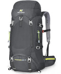 Large Capacity Internal Frame Hiking Backpack 50L 60L 65L 70L 80L For Mountain Climbing And Camping, Waterproof Rain Cover Included