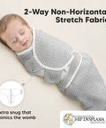 Baby in Organic Baby Swaddles 3 Pack for Newborns and Infants 3 to 6 Months Nordic Style Cozy Ergonomic Hip Support IHDI Certified.