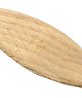 Close-up of a Birch Wood Biscuits For Woodworking Size 10 53 By 19 By 4 Mm with diagonal grain texture.