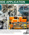 Wide application of Rock Solid Six Pack Of M6 X 250 Millimeter Fully Threaded Rods Plus Flange Nuts in various projects.