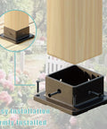 4x4 Post Base Support Kit 4 Pack Plastic Brackets for Outdoor Wood Fence Mailbox Pergola, easy installation diagram