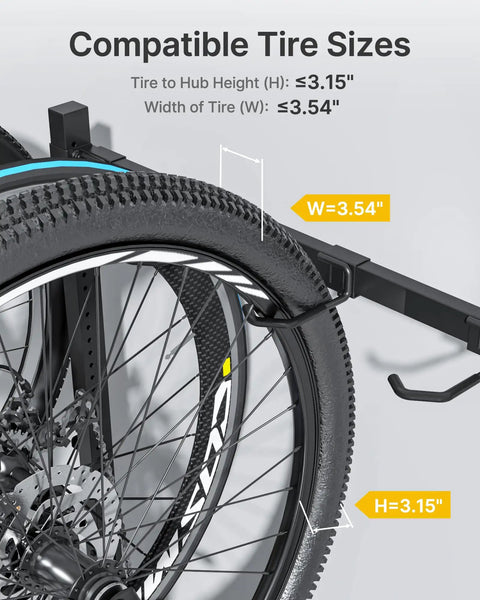 Freestanding Bike Storage Rack for Five Bikes With Built Tough Heavy Duty 350 Lbs Vertical Stand PVC Coated Bike Hooks