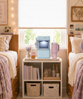 Portable Countertop Nugget Ice Maker Delivers Sick Chill Levels With Legit Chewable Snow Ice Ready Fast placed in cozy bedroom setting.