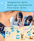 Children crafting with Polar Animals Sewing Kit For Kids Make Your Own Winter Felt Plush Toys With 14 Creative Projects For Beginner Crafters Fun Diy Educational Gift For Boys And Girls