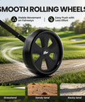 Top Shelf Two Wheel Golf Pull Cart Lightweight Foldable Push Cart Built From Heavy Duty Steel with smooth rolling wheels on fairways.