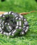 Close-up of Four Pack Bike Ball Bearings For Front And Rear Hubs With Fixed Cage 25mm Outer Diameter 14mm Inner Diameter