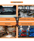Heavy Duty Wall Mount Jack Stand Organizer For Garage And Shop Pro Grade Steel Storage Bracket Keeps Hydraulic Jacks Off The Floor Usage