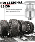 Image of 200 Piece Winter Tire Studs Heavy Duty Skid Screws Tungsten Snow Spikes For Vehicles with tungsten steel tire stud and tires.