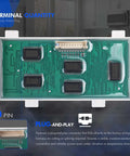 Premium LED Display Board Replacement For Samsung Electric Range Ovens And Stoves, circuit board close-up view