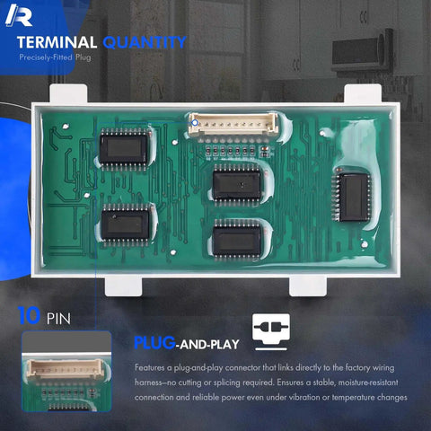 Premium LED Display Board Replacement For Samsung Electric Range Ovens And Stoves, circuit board close-up view