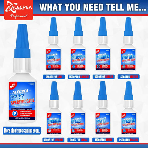 Flexible Instant Adhesive For Sole Repair And Restoration Waterproof Heavy Duty Sneaker Glue For Boots Heels Hiking Shoes Leather And Rubber Sets In 15 Seconds Ideal For Daily Repairs And Professional Shoe Restoration shown in multiple product bottles.