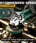 All In One 10-Piece 4.5 Inch Metal Polishing Kit for Angle Grinder in use below 5000RPM with flap discs visible