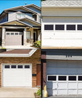Four Pack Vinyl Garage Door Window Inserts Kit With UV Resistant Resin Glass for exterior doors installed in garage door
