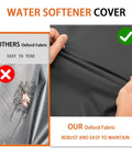 Comparison of Oxford fabric, showing waterproof hanging porch swing cover with tough, durable material versus easy tear