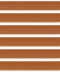 Heavy Duty Steel Landscape Edging Kit With 40 Inch By 8 Inch Panels Hammer In Bendable Metal Garden Border Strips Comes With 6 Clips 20 Feet Of Lawn And Flower Bed Border Frosted Durable Finish For Yard, showing six rust brown panels in a row.
