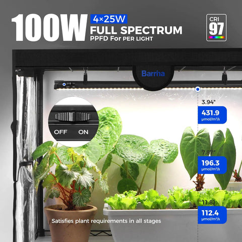 Compact Indoor Greenhouse With Full Spectrum Grow Lights 1.6Ft 100W LED 5000K For Seed Trays, 5-Tier Plant Stand Tent With Timer And Thermometer, Portable Grow Tent For Seedlings And Year-Round Plant Growth