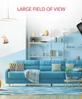Two Pack Smart Home Camera System With 1080p WiFi Indoor Surveillance AI Human Detection Pet Monitor showing living room view