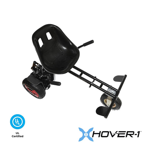 Beast Buggy Go Kart Attachment For 10 Inch Hoverboards With Hand Operated Rear Wheel Control Adjustable Frame and Straps