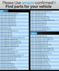 Direct Fit Electric Coolant Water Pump For Toyota Camry And Lexus compatibility list with vehicle models and engines.