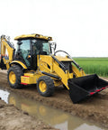 Versatile Compact Backhoe Loader With Front Loader And Rear Excavator For Farm Or Construction Site Or Mining Projects Small