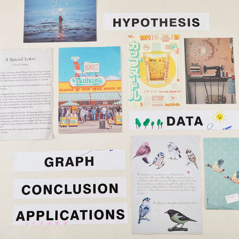 Science display board with various graphics and subtitles, featuring Totally Self Adhesive Science Fair Display Boards With Subtitles For Classroom And Office Presentations Eight Piece Set Easy To Install And Great For Decorating Projects And Attracting Attention.