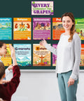 Teacher in classroom with Civilizations Poster Set, 13 Piece Social Studies Decor for Bulletin Boards, History Wall Art