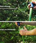 Transparent Sealing Tape That Sticks Like Crazy For Quick Waterproof Repairs demonstrated on garden hose connection leak