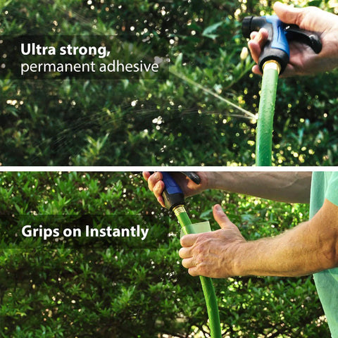 Transparent Sealing Tape That Sticks Like Crazy For Quick Waterproof Repairs demonstrated on garden hose connection leak