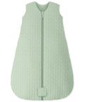 Cozy Six To Twelve Month Winter Sleep Sack With Two Point Five TOG One Hundred Percent Cotton Wearable Baby Blanket in green