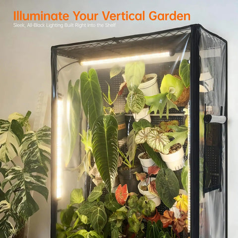 plant cabinet with grow lights Indoor Greenhouse Cabinet Grow Light Kit ✓