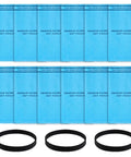12 Pack Dust Filter Bags Replacement For 2 To 2.5 Gallon Wet Dry Vacs And Powerhead Bucket Vac With 3 Retaining Bands In Blue Part 9-38737