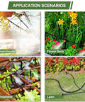 Smart Outdoor Drip Irrigation System With Quick Connect Tubing And Adjustable Sprinkler Heads Ideal For Greenhouse And Lawns