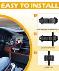 Installation steps for Six Pack 15mm Clip On Ferrite Ring Cores For RFI EMI Noise Suppression on cables in car interior.