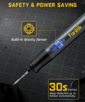 T1 Max Cordless Soldering Iron Kit With 7 Second Heat Up From 390 To 840 Fahrenheit Auto Sleep Four C210 Precision Tips
