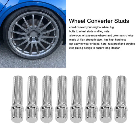 Upgrade Your Rig with The Ultimate AstraLoom Extended Wheel Stud Adapter Kit Featuring Sleek 58mm Conversion Bolts And A 41mm Shank For Easy Wheel Swaps Plus Smoother Performance And Cooler Looks With Compatible Lug Nuts. 58mm zinc-plated steel wheel studs for custom rim fitment