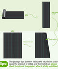 Heavy Duty Woven Weed Barrier Fabric 4 Ft By 300 Ft 3.2 Oz Landscape Underlayment folding and unfolding process diagram