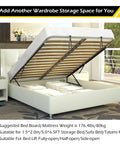 Heavy Duty Hydraulic Bed Lift Mechanism Four Point Six Foot Gas Shocks 176 To 226 Pound Capacity with mattress raised for storage.