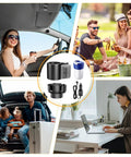 Kickass Dual Purpose Car Cup Holder That Locks Your Stash In Bone Hot Or Ice Cold Temps Zero Hassle 2 In 1 Portable Beverage Heater Chiller for car and outdoor use.