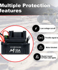High Torque 4800KV Brushless Motor and 35A ESC Combo For Traxxas RC Cars with multiple protection features highlighted