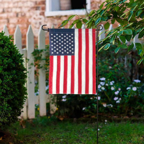 12x18 Double Sided All American Flag For Outdoors Patriotic Garden Flag With Embroidered Stars And Stripes Weatherproof Nylon Waterproof