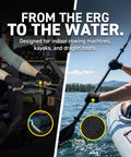Grippy Water Sports Rowing Gloves With Silicone Palm for Indoor Rowing and Paddling, Size XS 6.5-7 inches, anti-slip grip.