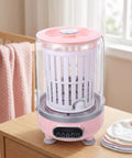 Zero Drama Portable Usb Rechargeable Mini Underwear Washer Slick Compact 3L Personal Turbo Laundry Machine on a wooden table.