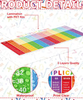 Two Large Laminated Math Posters 14 By 39 Inches Multiplication And Division Charts Colorful Banners product details