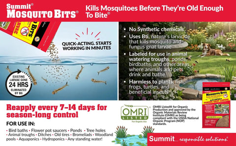 Kick Those Pesky Mosquitoes To The Curb With Premium Biological Bits For Yards And Garden Ponds Fast Acting Larvae Killer Delivers Epa Approved Bug Defense That Keeps Your Summer Chill Intact Inside A Practical Thirty Ounce Sealed Jar.