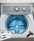 Piezoresistive Water Level Sensor For Washing Machine Control Board With 8 Pin DIP Analog Output Low Pressure 6 KPa Compatible With Whirlpool Maytag Amana 2 Pack Real Time Level Detection For Precise And Reliable Fill, shown with washer control board