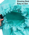 Close-up of drawstring on Two Pack Extra Large Travel Laundry Bags For Dirty Clothes, Heavy Duty Drawstring Organizers With Durable Nylon.