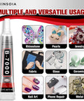 Clear Rhinestone Glue Kit 15 Tubes 15ml Each DIY Friendly With Precision Tip Quick Dry Multi Purpose Adhesive