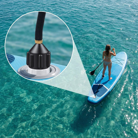 Inflatable Boat and Stand Up Paddle Board Pump Adapter Duo for Fast Inflation and Deflation Leak Proof SUP Kayak Valve Adapters